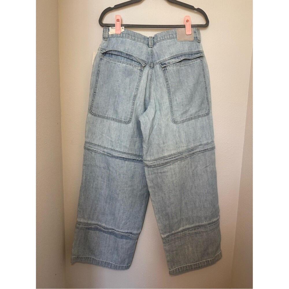 We The Free Trailblazer Convertible Zip Jeans in light denim NWT - Picture 8 of 11